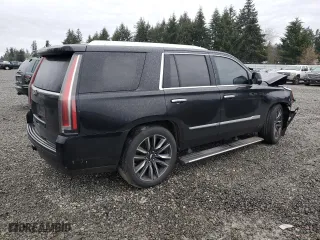 2017 Cadillac Escalade Platinum with VIN 1GYS4DKJ8HR191808, listed as a Copart auction lot 83920484 with 142,706 mi miles and Salvage Title. Bid and sale history available at carsss.com. Image 3.