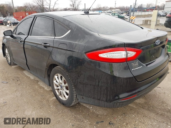 2015 Ford Fusion S with VIN 3FA6P0G70FR212341, listed as a IAAI auction lot 41831027 with 166,386 mi miles. Bid and sale history available at carsss.com. Image 3.