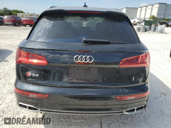 2019 Audi SQ5 Premium Plus with VIN WA1B4AFY2K2001281, listed as a Copart auction lot 56483835 with 24,524 mi miles and Clean Title. Bid and sale history available at DreamBid. Image 6.