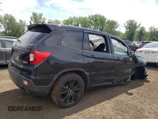 2019 Honda Passport Sport with VIN 5FNYF8H20KB007525, listed as a Copart auction lot 62453225 with 13,443 mi miles and Salvage title. Bid and sale history available at DreamBid. Image 3.