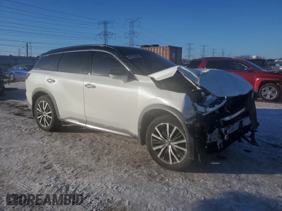 2023 Infiniti QX60 Autograph with VIN 5N1DL1HU3PC367128, listed as a Copart auction lot 46273845 with Not provided miles and Salvage title. Bid and sale history available at DreamBid. Image 4.