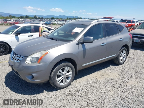 2012 Nissan Rogue S with VIN JN8AS5MVXCW710188, listed as a IAAI auction lot 42649370 with 104,227 mi miles and . Bid and sale history available at DreamBid. Image 2.