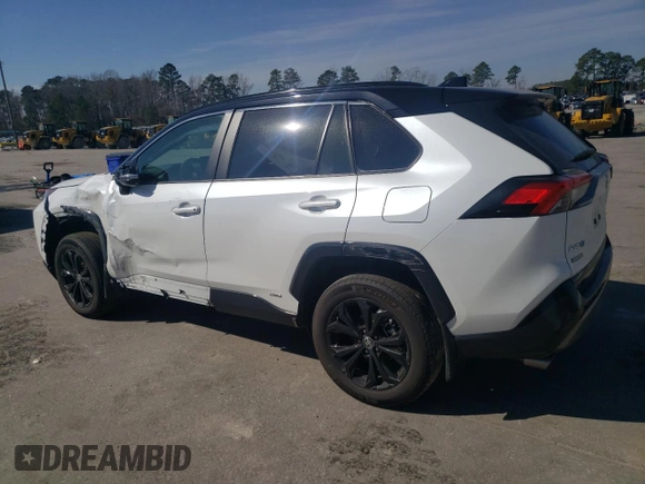 2024 Toyota RAV4 Hybrid XSE with VIN 4T3E6RFV6RU175440, listed as a Copart auction lot 46727855 with 9,112 mi miles and Salvage Title. Bid and sale history available at DreamBid. Image 2.