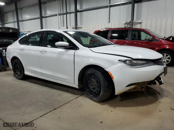 2015 Chrysler 200 S with VIN 1C3CCCDG1FN636665, listed as a Copart auction lot 50045655 with 110,905 mi miles and Salvage Title. Bid and sale history available at carsss.com. Image 4.