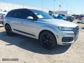 2019 Audi Q7 Prestige with VIN WA1VAAF73KD015756, listed as a IAAI auction lot 41868717 with 49,227 mi miles. Bid and sale history available at carsss.com. Image 1.