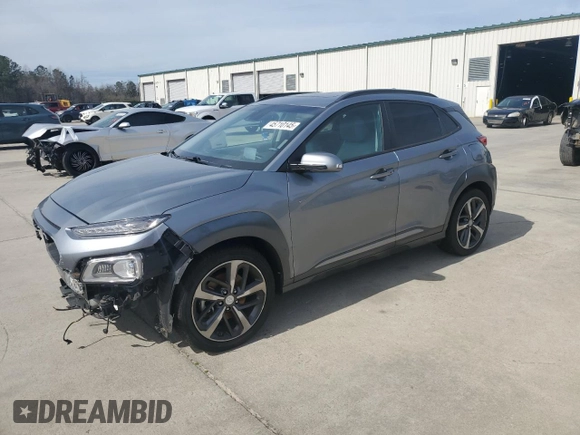 2021 Hyundai Kona Ultimate with VIN KM8K53A51MU708418, listed as a Copart auction lot 45710145 with 62,431 mi miles and Salvage Title. Bid and sale history available at carsss.com. Image 1.