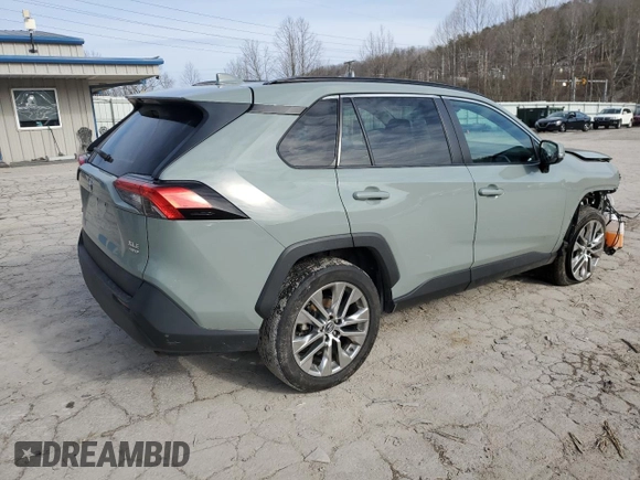 2019 Toyota RAV4 XLE Premium with VIN 2T3A1RFV2KW081106, listed as a Copart auction lot 45363525 with 93,803 mi miles and Salvage Title. Bid and sale history available at carsss.com. Image 3.