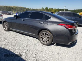 2018 Genesis G80 3.8L with VIN KMHGN4JE0JU225008, listed as a Copart auction lot 75508824 with 98,453 mi miles and Clean Title. Bid and sale history available at carsss.com. Image 2.