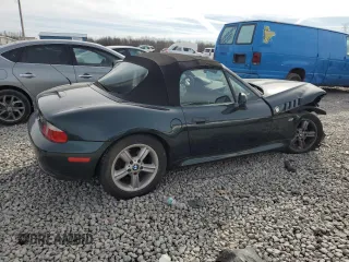 2001 BMW Z3 2.5i with VIN WBACN33451LK48451, listed as a Copart auction lot 60885354 with 0 mi miles and Salvage Title. Bid and sale history available at carsss.com. Image 3.