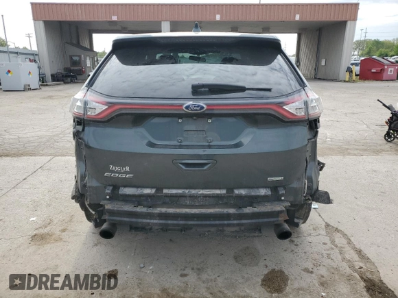 2015 Ford Edge SE with VIN 2FMTK3G93FBB43069, listed as a Copart auction lot 56537065 with 161,888 mi miles and Salvage title. Bid and sale history available at DreamBid. Image 6.
