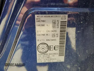 2019 Nissan Pathfinder S z VIN 5N1DR2MM9KC603901, wystawiony jako Copart lot #56871785 z przebiegiem 48 788 mil mil oraz Szkoda całkowita • Salvage title. Historia ofert i sprzedaży dostępna na DreamBid. Obrazek 13.