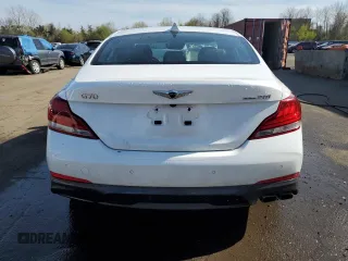 2021 Genesis G70 2.0T with VIN KMTG34LA8MU072565, listed as a Copart auction lot 54375895 with 93,275 mi miles and Salvage title. Bid and sale history available at DreamBid. Image 6.