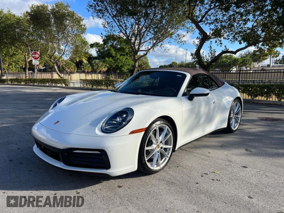 2021 Porsche 911 Carrera with VIN WP0CA2A91MS239859, listed as a Copart auction lot 54248835 with 5,700 mi miles and Non Repairable. Bid and sale history available at carsss.com. Image 2.