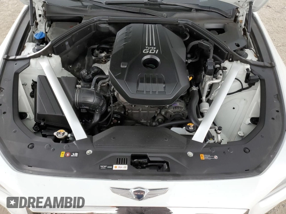 2021 Genesis G70 2.0T with VIN KMTG44LA2MU066726, listed as a Copart auction lot 50803555 with 28,618 mi miles and Salvage title. Bid and sale history available at DreamBid. Image 13.