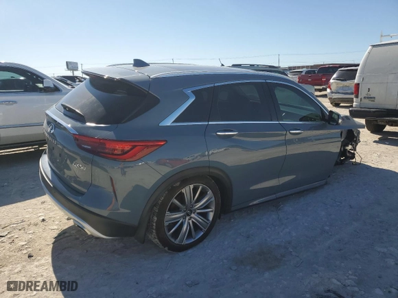 2023 Infiniti QX50 SENSORY with VIN 3PCAJ5EB5PF109056, listed as a Copart auction lot 42813775 with 13,665 mi miles and Salvage Title. Bid and sale history available at carsss.com. Image 3.