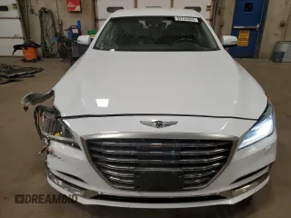2018 Genesis G80 3.8L with VIN KMHGN4JE5JU261986, listed as a Copart auction lot 82752654 with 62,722 mi miles and Salvage Title. Bid and sale history available at carsss.com. Image 5.