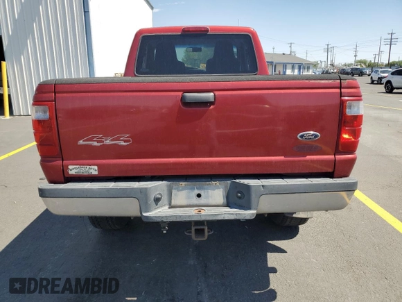2004 Ford Ranger XL Fleet with VIN 1FTYR15E44PB53741, listed as a Copart auction lot 61020395 with 120,646 mi miles and Salvage title. Bid and sale history available at DreamBid. Image 6.