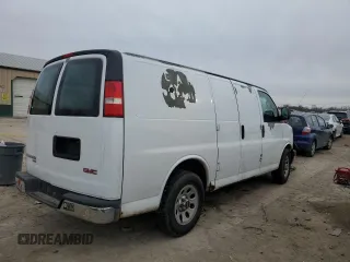 2012 GMC Savana Cargo Van with VIN 1GTS7AFX0C1119955, listed as a Copart auction lot 84835764 with 0 mi miles and Salvage Title. Bid and sale history available at carsss.com. Image 3.