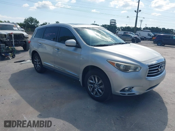 2015 Infiniti QX60 with VIN 5N1AL0MN1FC506201, listed as a IAAI auction lot 41974646 with 52,108 mi miles. Bid and sale history available at carsss.com. Image 1.