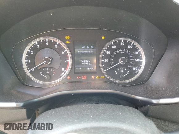 2020 Hyundai Santa Fe SE with VIN 5NMS23AD5LH255320, listed as a Copart auction lot 49821315 with 46,009 mi miles and Salvage Title. Bid and sale history available at carsss.com. Image 9.