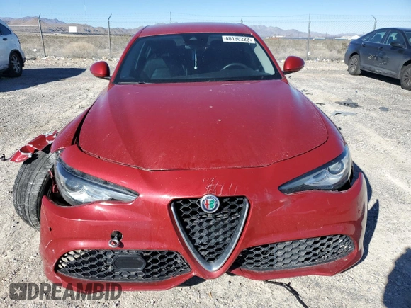 2017 Alfa Romeo Giulia Ti with VIN ZARFAECN1H7533267, listed as a Copart auction lot 40190223 with 81,088 mi miles. Bid and sale history available at carsss.com. Image 5.