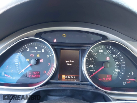 2008 Audi Q7 Premium with VIN WA1BV94LX8D019107, listed as a IAAI auction lot 41654539 with 141,846 mi miles. Bid and sale history available at carsss.com. Image 7.