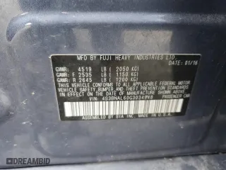 2016 Subaru Legacy 2.5i Limited with VIN 4S3BNAL60G3034948, listed as a Copart auction lot 51993935 with 30,341 mi miles and Salvage Title. Bid and sale history available at carsss.com. Image 14.