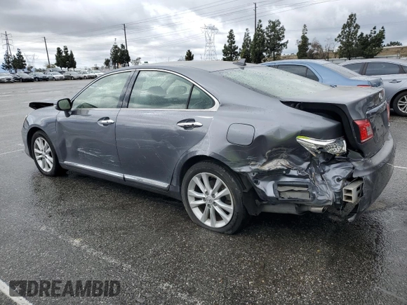 2012 Lexus ES with VIN JTHBK1EG8C2505032, listed as a Copart auction lot 48464585 with 152,642 mi miles and Salvage Title. Bid and sale history available at carsss.com. Image 2.