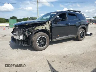 2025 Nissan Pathfinder Rock Creek with VIN 5N1DR3BD1SC256654, listed as a Copart auction lot 60830895 with 549 mi miles and Salvage title. Bid and sale history available at DreamBid. Image 1.