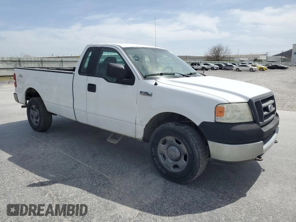 2005 Ford F-150 XL with VIN 1FTRF14545NB68512, listed as a Copart auction lot 49657355 with 143,427 mi miles and Clean Title. Bid and sale history available at carsss.com. Image 4.