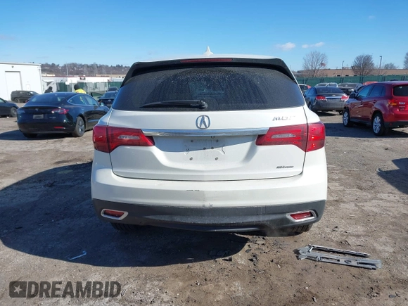 2014 Acura MDX Tech Pkg with VIN 5FRYD4H45EB046128, listed as a IAAI auction lot 41630908 with 116,268 mi miles. Bid and sale history available at carsss.com. Image 15.