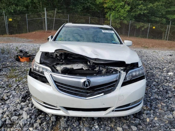 2014 Acura RLX Tech Pkg with VIN JH4KC1F56EC007600, listed as a Copart auction lot 66319624 with 145,375 mi miles and Salvage Title. Bid and sale history available at carsss.com. Image 5.