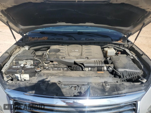 2012 Infiniti QX56 7-passenger with VIN JN8AZ2NF6C9518895, listed as a Copart auction lot 61084975 with 228,628 mi miles and Salvage title. Bid and sale history available at DreamBid. Image 12.