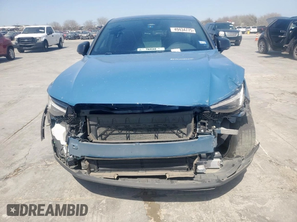 2022 Volvo C40 Recharge Pure Electric Ultimate with VIN YV4ED3GB8N2004034, listed as a Copart auction lot 49434775 with 0 mi miles and Salvage Title. Bid and sale history available at carsss.com. Image 5.