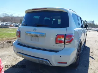 2018 Nissan Armada Platinum with VIN JN8AY2NE4J9735109, listed as a IAAI auction lot 41805637 with 186,219 mi miles. Bid and sale history available at carsss.com. Image 16.