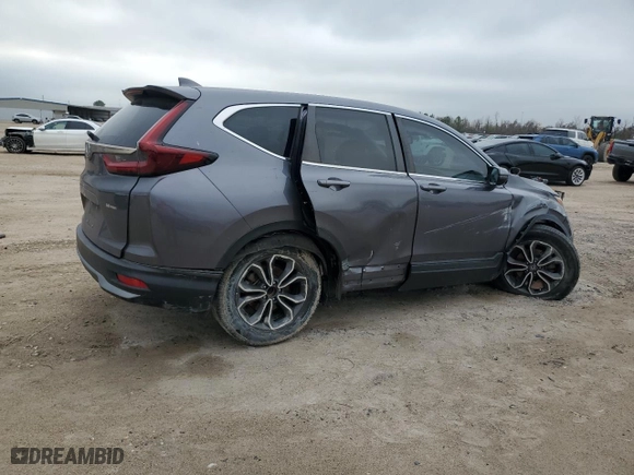 2021 Honda CR-V EX-L with VIN 2HKRW1H85MH419590, listed as a Copart auction lot 47138205 with 68,590 mi miles and Salvage Title. Bid and sale history available at carsss.com. Image 3.