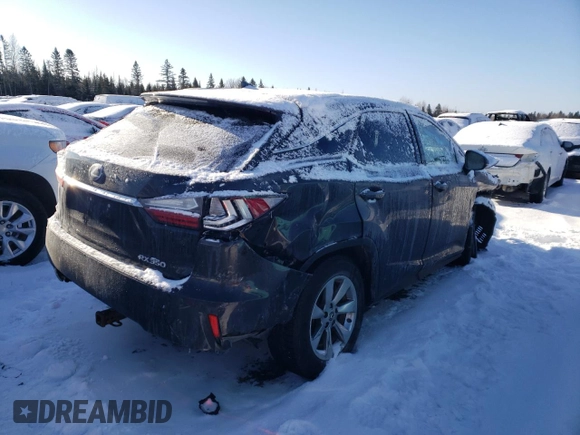 2018 Lexus RX 350 with VIN 2T2BZMCA5JC147928, listed as a Copart auction lot 46918225 with 81,825 mi miles and Salvage title. Bid and sale history available at DreamBid. Image 3.
