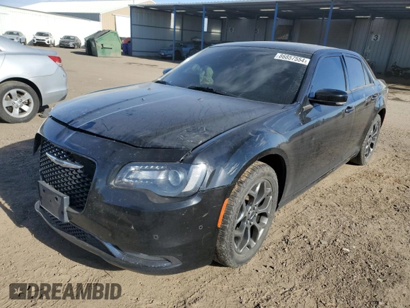 2018 Chrysler 300 with VIN 2C3CCAGG9JH141454, listed as a Copart auction lot 86857554 with 91,642 mi miles and Salvage Title. Bid and sale history available at carsss.com. Image 1.