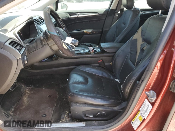 2014 Ford Fusion Titanium with VIN 3FA6P0K97ER197599, listed as a Copart auction lot 52544165 with 242,977 mi miles and Salvage Title. Bid and sale history available at carsss.com. Image 7.