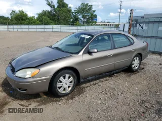 2005 Ford Taurus SEL with VIN 1FAFP56U25A287362, listed as a Copart auction lot 62753335 with 155,036 mi miles and Salvage title. Bid and sale history available at DreamBid. Image 1.