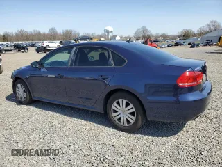 2013 Volkswagen Passat S with VIN 1VWAP7A3XDC003555, listed as a Copart auction lot 51424725 with 173,111 mi miles and Salvage Title. Bid and sale history available at carsss.com. Image 2.