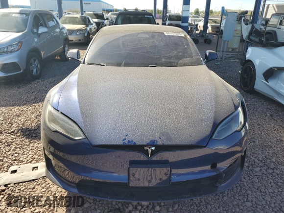 2023 Tesla Model S with VIN 5YJSA1E57PF498760, listed as a Copart auction lot 88494905 with 39,521 mi miles and Salvage title. Bid and sale history available at DreamBid. Image 5.