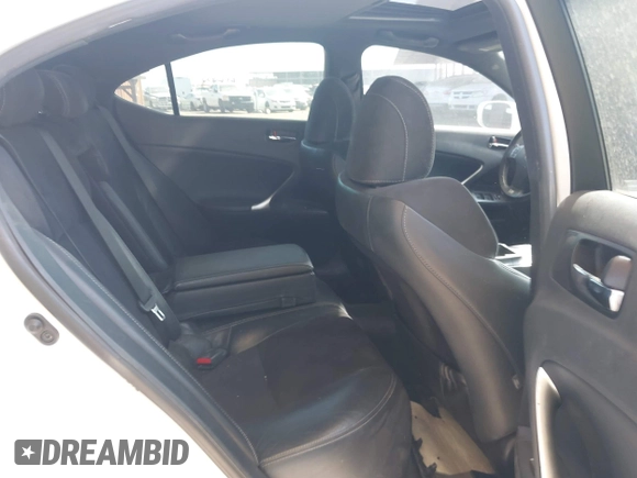 2011 Lexus IS with VIN JTHBE5C25B5025596, listed as a IAAI auction lot 41941765 with Not Provided miles. Bid and sale history available at carsss.com. Image 8.