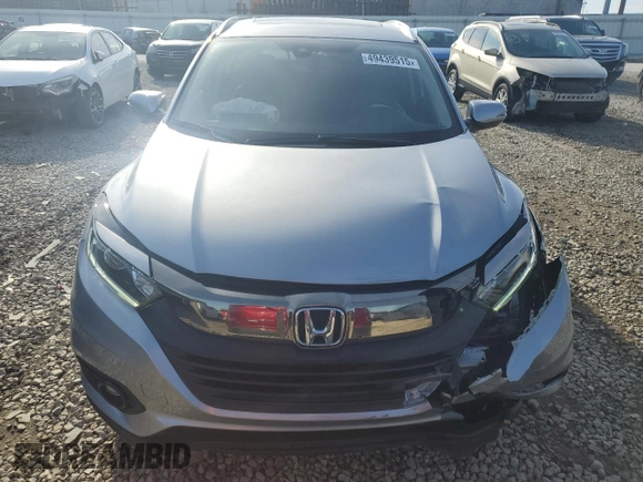2022 Honda HR-V EX-L with VIN 3CZRU6H71NM741224, listed as a Copart auction lot 49439515 with 27,961 mi miles and Salvage Title. Bid and sale history available at carsss.com. Image 5.