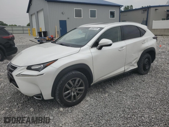 2015 Lexus NX 200t with VIN JTJBARBZ1F2034948, listed as a Copart auction lot 60668105 with 80,749 mi miles and Salvage title. Bid and sale history available at DreamBid. Image 1.