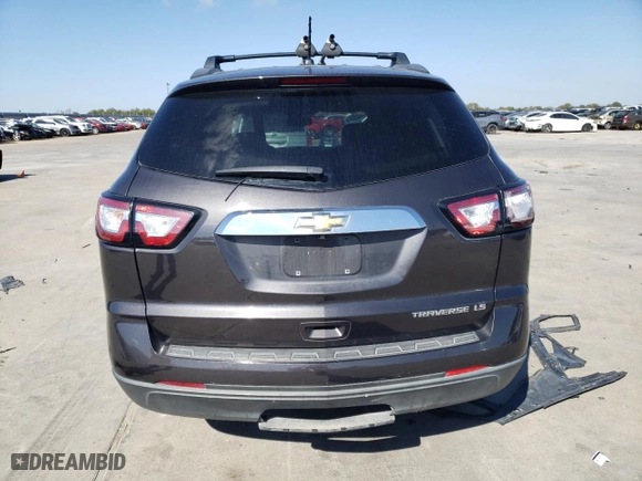 2015 Chevrolet Traverse LS with VIN 1GNKRFKD9FJ376689, listed as a Copart auction lot 75616063 with 125,984 mi miles and Salvage Title. Bid and sale history available at carsss.com. Image 6.