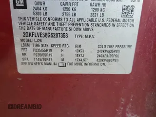 2016 GMC Terrain Denali with VIN 2GKFLVE38G6287353, listed as a Copart auction lot 51496085 with 135,741 mi miles and Salvage title. Bid and sale history available at DreamBid. Image 15.
