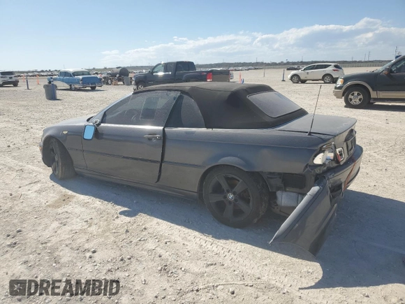 2005 BMW 3 Series 325Ci with VIN WBABW33445PL36818, listed as a Copart auction lot 48857995 with Not Provided miles and Salvage Title. Bid and sale history available at carsss.com. Image 2.