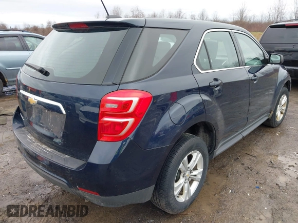 2017 Chevrolet Equinox LS with VIN 2GNALBEK9H1586450, listed as a IAAI auction lot 41938530 with 116,119 mi miles and . Bid and sale history available at DreamBid. Image 4.