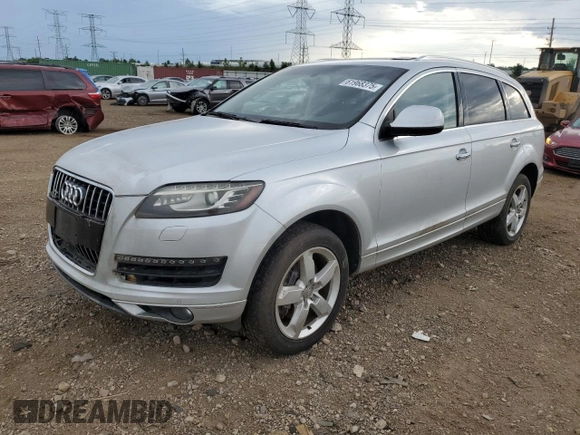 2012 Audi Q7 Premium Plus with VIN WA1LGAFE8CD002054, listed as a Copart auction lot 61968375 with Not provided miles and Salvage title. Bid and sale history available at DreamBid. Image 1.